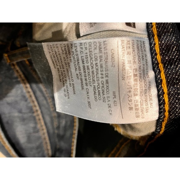 Levi 505 Mens Jeans 36x32 Preowned Used Blue Western Outdoor - Picture 6 of 6